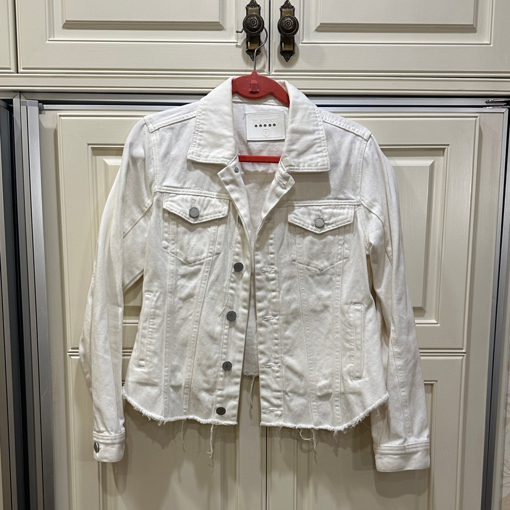 Blank NYC White Denim Jacket